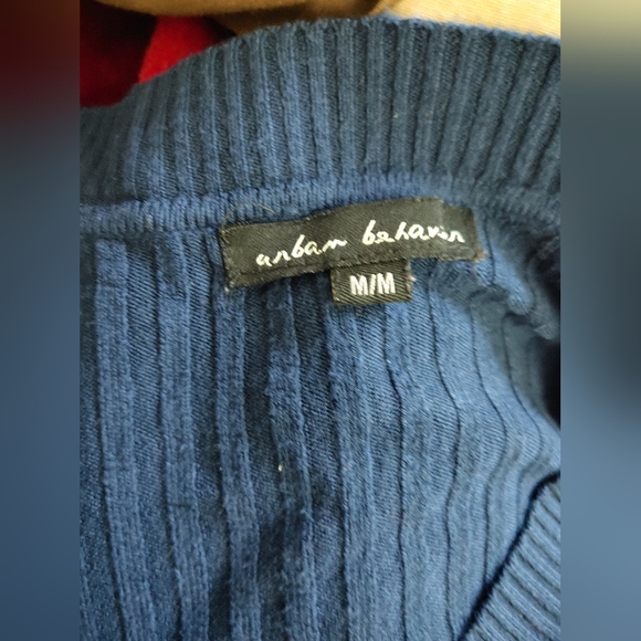 Blue V-Neck Sweater M - Picture 5 of 5